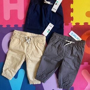 Carter's Kids Casual Bottoms - Navy, Beige, Gray